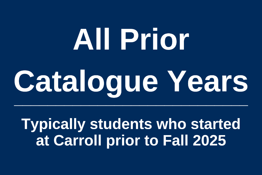 Prior Catalogue Years